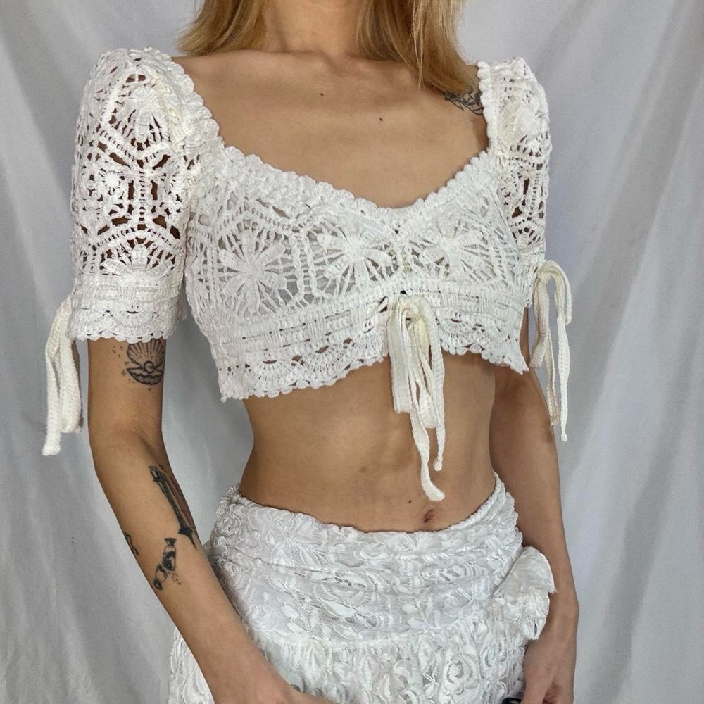Dolls kill sugar thrillz Shining Example Crochet Top